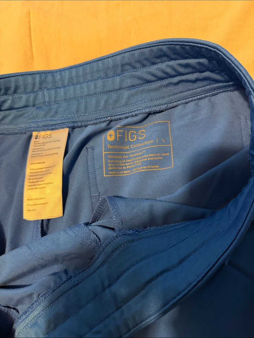 Figs large royal blue Zamora jogger - Picture 3 of 6